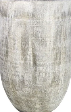 Bela Arte bloempot Kiran crème / groen D 22 H 40 cm