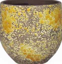 Bela Arte bloempot Luuk oker D 14 H 13 cm