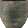 Bela Arte bloempot Madeira blauw / goud D 17 H 16 cm