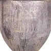 Bela Arte bloempot Madeira goud / grijs D 20 H 20 cm