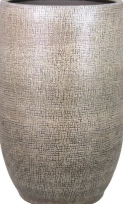 Bela Arte bloempot Mira taupe D 26 H 40 cm