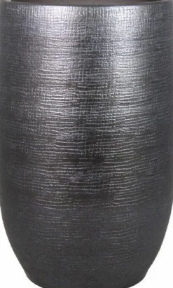 Bela Arte bloempot Mira zilver D 26 H 40 cm