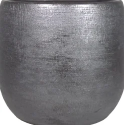 Bela Arte bloempot Mira zwart D 24 H 22 cm