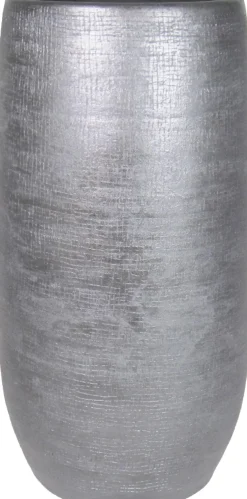 Bela Arte bloempot Mira zwart D 26 H 50 cm