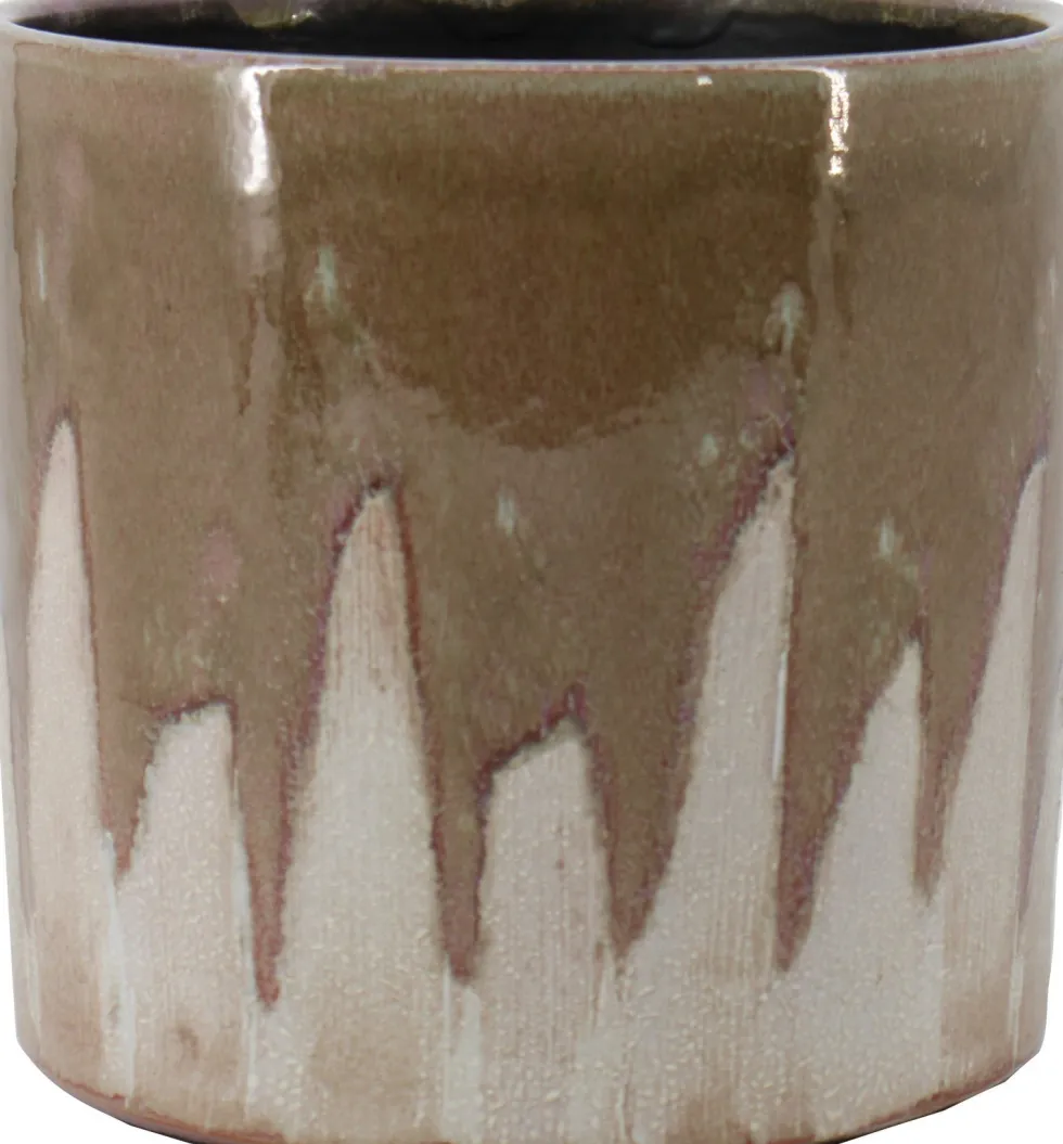 Bela Arte bloempot Porches bruin D 17 H 17 cm