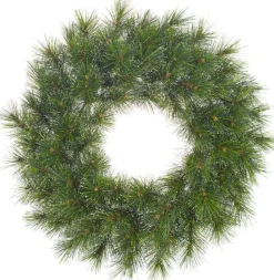 Black Box kerstkrans Glendon besneeuwd D 45 cm groen