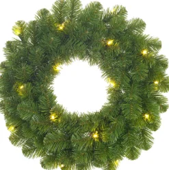 Black Box kerstkrans Norton met LED verlichting D 45 cm