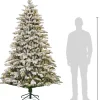 Black Box kunstkerstboom Asbury besneeuwd met 320 lampjes D 140 H 215 cm