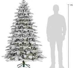 Black Box kunstkerstboom Asbury besneeuwd D 124 H 185 cm