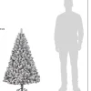 Black Box kunstkerstboom Charlton besneeuwd met 160 lampjes warm wit D 76 H 120 cm