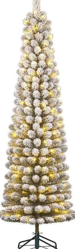 Black Box kunstkerstboom Charlton besneeuwd met 180 lampjes warm wit D 58 H 230 cm