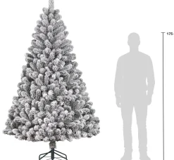 Black Box kunstkerstboom Charlton besneeuwd D 135 H 230 cm