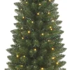 Black Box kunstkerstboom Gerlos op jute voet met 30 lampjes warm wit D 36 H 75 cm