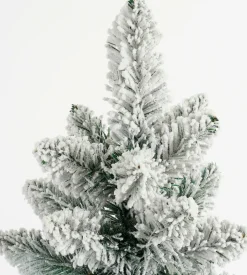 Black Box kunstkerstboom Gerlos besneeuwd op jute voet D 51 H 120 cm