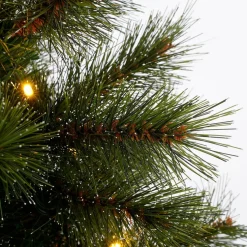 Black Box kunstkerstboom Glendon besneeuwd met 30 lampjes warm wit D 51 H 90 cm
