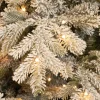 Black Box kunstkerstboom Grand Fir besneeuwd met 700 lampjes warm wit D 162 H 230 cm