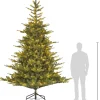 Black Box kunstkerstboom Grand Fir met 900 lampjes warm wit D 182 H 305 cm
