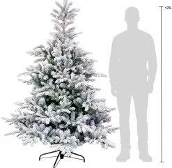 Black Box kunstkerstboom Grand Fir besneeuwd D 132 H 185 cm