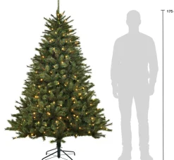 Black Box kunstkerstboom Jade met 230 lampjes warm wit D 130 H 185 cm