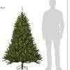 Black Box kunstkerstboom Jade slim met 120 lampjes warm wit D 91 H 155 cm