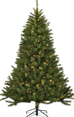 Black Box kunstkerstboom Jade slim met 120 lampjes warm wit D 91 H 155 cm