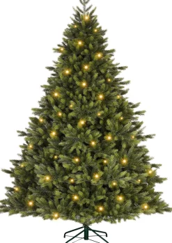Black Box kunstkerstboom Kodiak met 200 lampjes warm wit D 132 H 185 cm