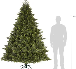 Black Box kunstkerstboom Kodiak met 320 lampjes warm wit D 150 H 230 cm