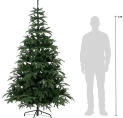 Black Box kunstkerstboom Nordmann met 800 lampjes warm wit D 129 H 215 cm