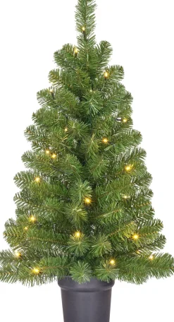 Black Box kunstkerstboom Norton met 30 lampjes warm wit D 50 H 90 cm