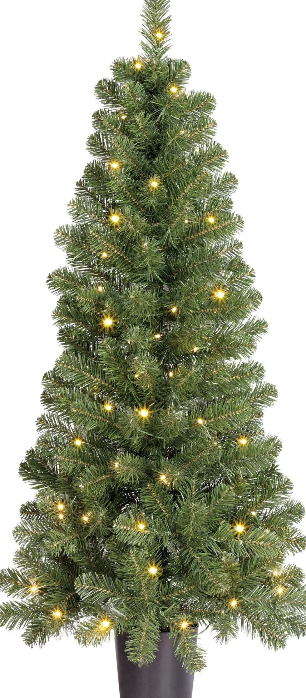 Black Box kunstkerstboom Norton met 60 lampjes warm wit D 60 H 120 cm