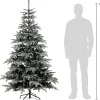 Black Box kunstkerstboom Nordmann besneeuwd met 600 lampjes warm wit D 114 H 185 cm