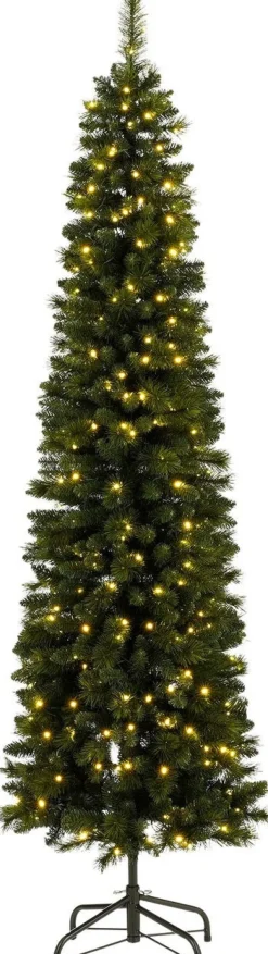 Black Box kunstkerstboom Pencil Deluxe met 400 lampjes warm wit D 76 H 240 cm