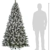 Black Box kunstkerstboom Pittsfield besneeuwd met lampjes D 102 H 185 cm
