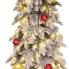 Black Box kunstkerstboom Templeton besneeuwd kerstballen met 200 lampjes warm wit D 88 H 180 cm