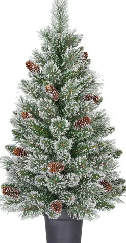 Black Box kunstkerstboom Vandans besneeuwd D 48 H 90 cm