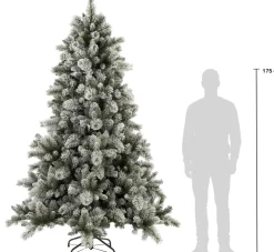 Black Box kunstkerstboom Vancouver besneeuwd met 550 lampjes warm wit D 155 H 240 cm