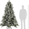 Black Box kunstkerstboom Vancouver besneeuwd met 450 lampjes warm wit D 145 H 215 cm