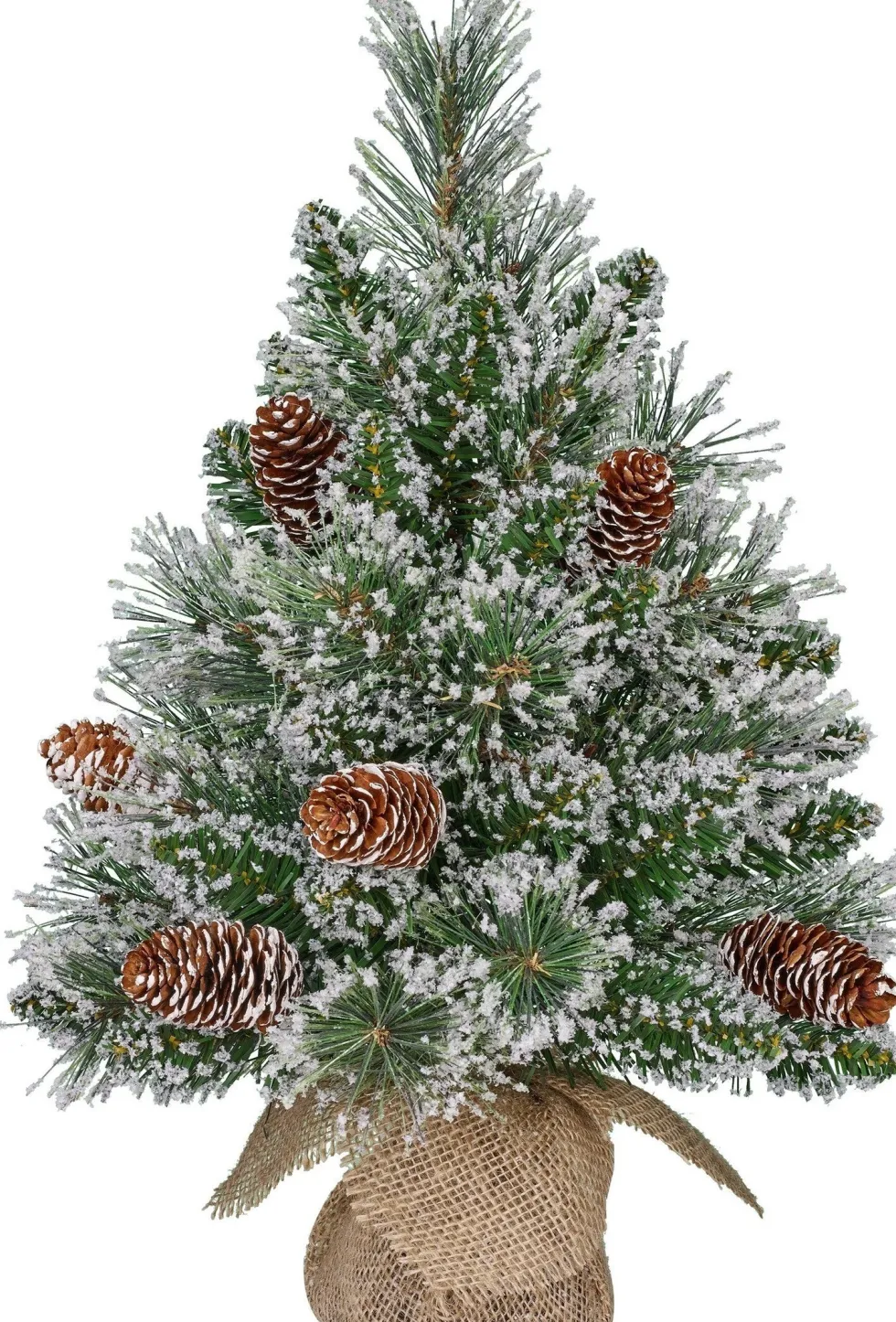 Black Box mini kunstkerstboom Vandans besneeuwd D 30 H 45 cm
