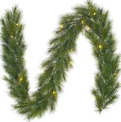 Black Box slinger Glendon besneeuwd met LED verlichting 270 cm groen
