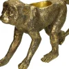 Bloempot Aap goud 30,8 x 8,8 x 18 cm