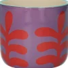 Bloempot Cortez paars / rood D 13,5 H 11,5 cm