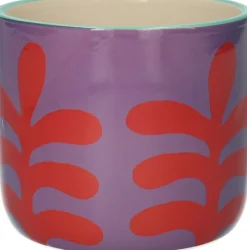 Bloempot Cortez paars / rood D 10,5 H 9,8 cm