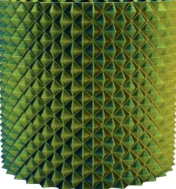 Bloempot 3D Nairobi blauw / groen D 17 H 15 cm