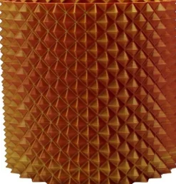 Bloempot 3D Nairobi goud / koper D 17 H 15 cm