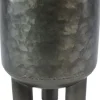 Bloempot zilver D 18 H 26 cm