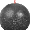 Bolsius bolkaars Rustiek Shine antraciet 25 uur D 7,6 H 7,1 cm