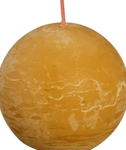 Bolsius bolkaars Rustiek Shine geel 25 uur D 7,6 H 7,1 cm