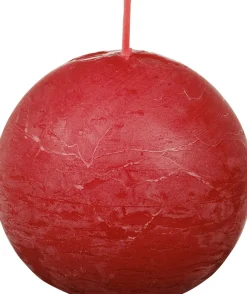 Bolsius bolkaars Rustiek Shine rood 25 uur D 7,6 H 7,1 cm