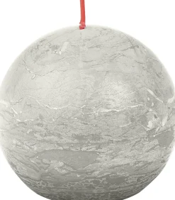 Bolsius bolkaars Rustiek Shine grijs 25 uur D 7,6 H 7,1 cm