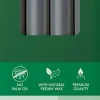 Bolsius dinerkaars Essentials grijs 8 uur D 2 H 23 cm cm 8 stuks